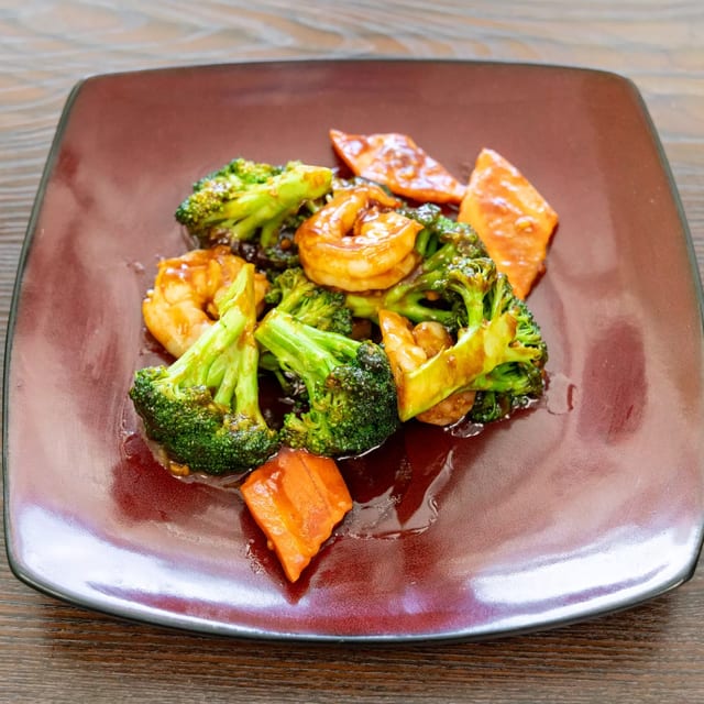 Shrimp with Broccoli.