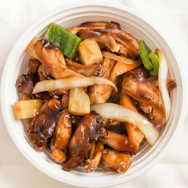 Bourbon Chicken.