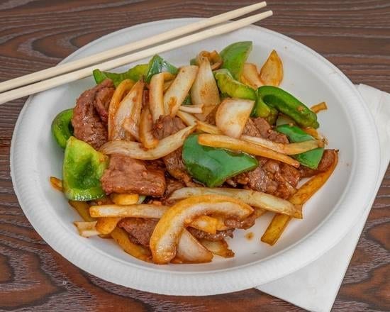 Lunch Pepper Steak.