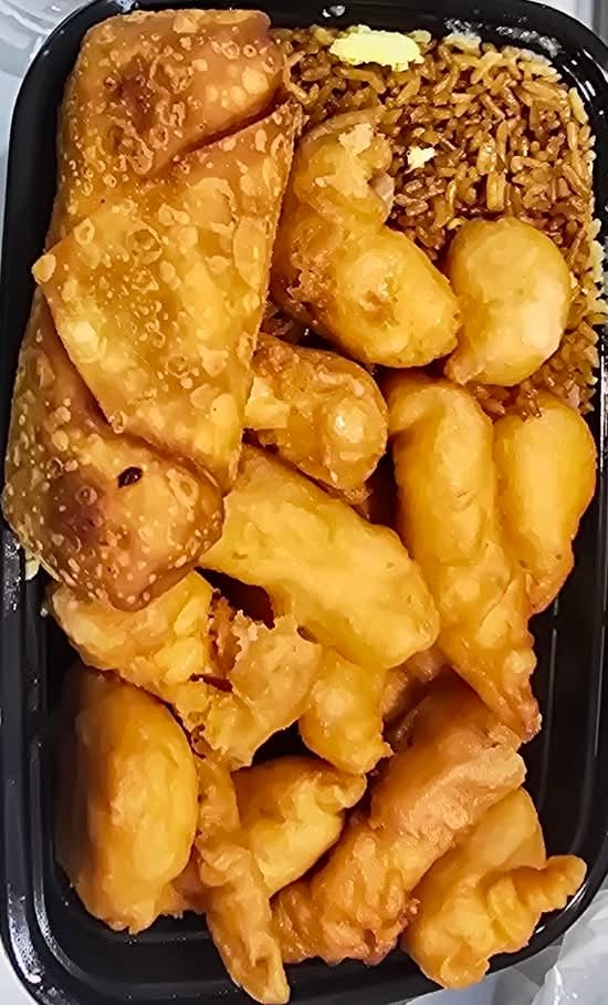 Dinner Sweet & Sour Platter.