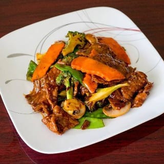Lunch Szechuan Beef & Chicken