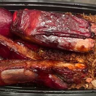 Dinner BBQ Ribs Combination Platter