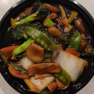 Dinner Stir Fried Seasonal Vegetables Combination Platter