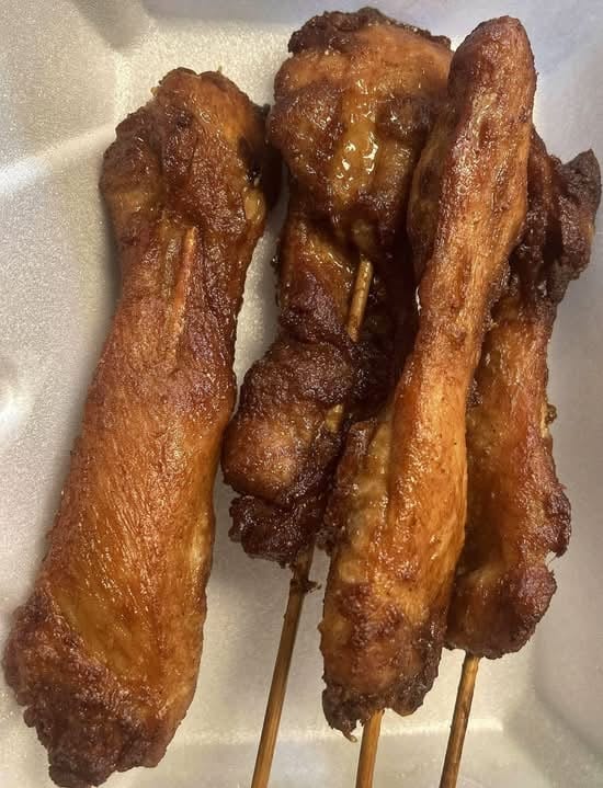 Chicken on the Sticks With Teriyaki Sauce (4).