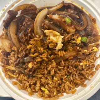 Dinner Mongolian Beef Combination Platter