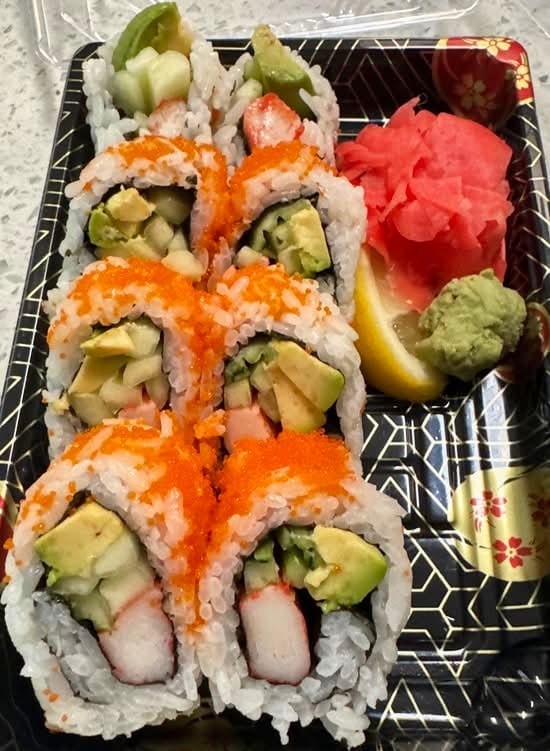 Salmon California Roll.